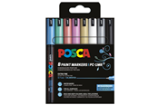 Skriv- och ritverktyg - POSCA PC-1MR - 8 pcs - Water-based pigment - Metallic colors - 401653