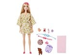 Dockor & Tillbehör - Barbie Fashionistas Doll with Puppy Kids Toys Self-Care Spa Day - HKT90