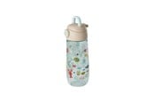 Skoltillbehör - Rice - Plastic Kids Drinking Bottle - Blue Ocean print - 500 mL - PLBOT-OCEB