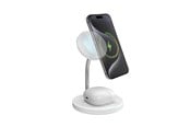 Mobile - Adapters & Chargers - SBS Qi2 2x1 trådlös laddningsstation 15W, vit - TEWIR2IN1QI2