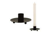 Decoration - Asp-Holmblad 3-fots metallljusstake svart - 70831