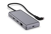 Dockning - Unisynk 10 Port USB-C Hub 4K 60Hz 100W - Grey - 10352