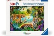 Pusselspel - Ravensburger Tigers in the Oasis 500p - 12001384