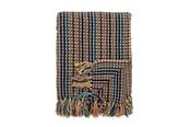 Decoration - Bloomingville - Lazzario Plaid - Cotton - 160x130 cm - Blue - 82066430