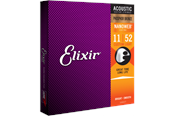 Musikinstrument & DJ-utrustning  - Elixir Strings 16027 - Fosforbrons - Akustiska strängar - Nanoweb - Custom Light (11-52) - CEL 16027