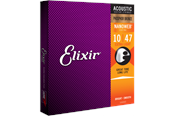 Musikinstrument & DJ-utrustning  - Elixir Strings 16002 - Fosforbrons - Akustiska strängar - Nanoweb - Extra anpassad lätt (10-47) - CEL 16002