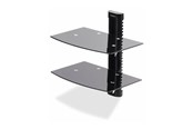 Väggfäste, AV-Möbel - StarTech.com Dual Floating Wall-Mounted AV Shelves Adjustable Height Shelf For Under TV - Max - recommended for - 2B-WALL-MOUNT-SHELF