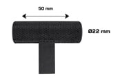 Fästen & gångjärn  - Home>it Knurled T-Bar Furniture Knob Matte Black Set of 2 - 21290