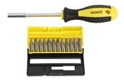 Handverktyg  - Home>it Screwdriver handle + 12 x Bits Cr-V steel - 70222