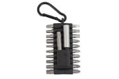 Handverktyg - Home>it Bit set 22 pieces Cr-V steel 20 x Bits in Cr-V quality 1 x 1/4" Adapter for sockets 1 x 1/4" Magnetic bit holder - 70862
