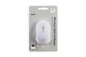 Mus - Acer AMR800 - mouse - 2.4 GHz - white - Mouse - Optic - 3 knappar - Vit - GP.MCE11.02P