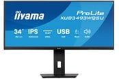 Skärm - 34" iiyama ProLite XUB3493WQSU-B6 - 3440x1440 - 120Hz - IPS - XUB3493WQSU-B6