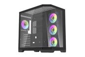 Chassi - Darkflash FT418 PRO Computer Case with 7 ARGB Fans - Black - Chassi - Svart - FT418 PRO Black