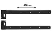 Fästen & gångjärn - Home>it stable door hinge 400 mm matt black 2 pcs. - 20513