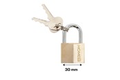 Säkerhetsutrustning & Arbetskläder - Home>it Brass padlock - 30 mm. - 25330
