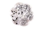 Konst- och hantverksmaterial - Jono Toys - Wiggle Eyes in Storage Box - 4411