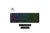 Tangentbord - Keychron K4 HE - Wireless Tri-Mode Hot Swap QMK Gateron 2.0 Purple Magnetic (Hall Effect) - Gaming Tangentbord - Nordisk - Svart - K4H-J1-BO