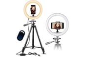 Gadget - Pro Ring Light Stativ 10"- 52-136 cm - Bluetooth Fjärrkontroll - 3000-6500K - 6583