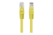 Nätverkskabel - Lanberg patch cable - 25 cm - yellow RAL 1016 - Gul - 0.25m - PCU6-20CC-0025-Y