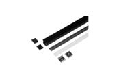 Smarta Hem - Light Solutions Aluminiumsprofil - Model L (Indbyg) - 20mm LED strip - Sort - 5714255011197