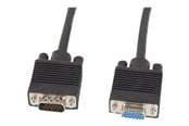 Displaykabel - Lanberg - VGA extension cable - HD-15 (VGA) to HD-15 (VGA) - 1.8 m - CA-VGAC-10CC-0018-B+