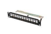 Rack chassis - Lanberg - patch panel (blank) - 12 port FTP - 1U - PPKS-9212-B