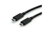 USB-kabel - Roline - USB-C cable - 24 pin USB-C to 24 pin USB-C - 1 m - 11.02.9057