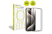 Mobiltelefontillbehör-Skyddsfilm - Mobile Origin EasyGlass iPhone 15 Pro - 2 pack - FRL-EG-i15Pro-2pk