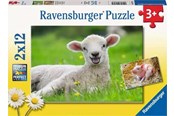 Pusselspel - Ravensburger Farm Animals 2x12p - 10105718