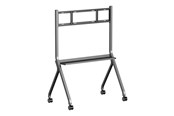 Väggfäste, AV-Möbel - iiyama MD-CART02-S1 cart - for flat panel - with anti-collision shelf for accessories - Max 100 kg - recommended for 86" - MD-CART02-S1