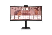Skärm - 34" AOC CU34E4CW - 3440x1440 (UWQHD) - 120Hz - VA - 90W USB-C - KVM switch - CU34E4CW