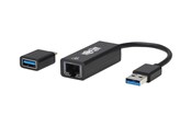 Nätverkskort (adaptrar osv.) - Eaton Tripp Lite Series USB-C USB-A to RJ45 Gigabit Ethernet Network Adapter (2xM/F) USB 3.2 Gen 1 Black - U336-000-GB-CA