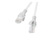 Nätverkskabel - Lanberg patch cable - 50 cm - grey RAL 7035 - Grå - 0.5m - PCU6-20CC-0050-S