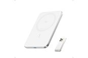 PowerBank - Anker MagGo Power Bank 5K Slim - White PowerBank - Vit - 5000 mAh - A1665H21