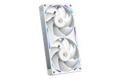 Chassi fläkt - NZXT F240X - Chassi fläkt - 240mm - Vit med RGB-ljus - 41 dBA - RF-U24PN-W1
