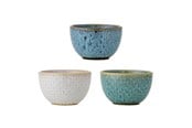 Bordsdukning - Bloomingville - Harriet Bowl (Set of 3) - Blue - Stoneware - 82072500