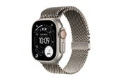Pulsmätare & Stegräknare - Apple Watch Ultra 3 GPS + Cellular 49mm Natural Titanium Case with Natural Titanium Milanese Loop - Medium - MEWY4DH/A
