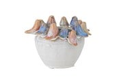 Decoration - Bloomingville - Eanna Flowerpot - Grey - Stoneware Ø12.5 cm - 82060889