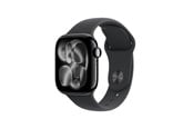 Pulsmätare & Stegräknare - Apple Watch Series 11 GPS 42 mm Jet Black aluminiumfodral med svart sportband – S/M - MEQT4QN/A