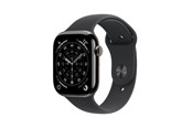 Pulsmätare & Stegräknare - Apple Watch Series 11 GPS + Cellular 42mm Slate Titanium Case with Black Sport Band - M/L - MF8T4QN/A