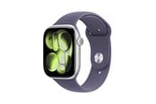 Pulsmätare & Stegräknare - Apple Watch Series 11 GPS + Cellular 46mm Silver Aluminium Case with Purple Fog Sport Band - M/L - MFCR4QN/A