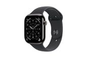 Pulsmätare & Stegräknare - Apple Watch Series 11 GPS + Cellular 46mm Slate Titanium Case with Black Sport Band - M/L - MFD24QN/A