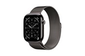 Pulsmätare & Stegräknare - Apple Watch Series 11 GPS + Cellular 46mm Slate Titanium Case with Slate Milanese Loop - M/L - MFD44QN/A