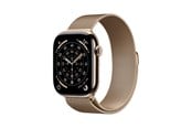 Pulsmätare & Stegräknare - Apple Watch Series 11 GPS + Cellular 46mm Gold Titanium Case with Gold Milanese Loop - S/M - MFD74QN/A