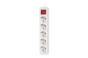 Strömkabel (extern) - Lanberg PS1-05F-0300-W - power strip - 2500 Watt - PS1-05F-0300-W