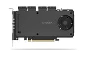 Hårddisk, tillbehör - Icy dock ExpressSlot Slide MB204MP-1B - storage enclosure - PCIe 4.0 x16 (NVMe) - PCIe 4.0 x4 - MB204MP-1B