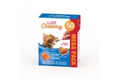 Katter - Catit - Creamy Premium Treat for Cats - Salmon w. prawn - mega pack 50 x 10g - 44463