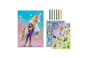 Kreativa spel - Undercover Unicorn Academy Coloring Set with Stickers and Pencils - ACMY0225