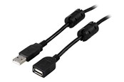 USB-kabel - Deltaco - USB extension cable - USB to USB - 2 m - USB2-12FS