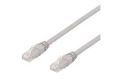 Nätverkskabel - Deltaco TP-615AU - patch cable - 15 m - grey - Grå - 15m - TP-615AU